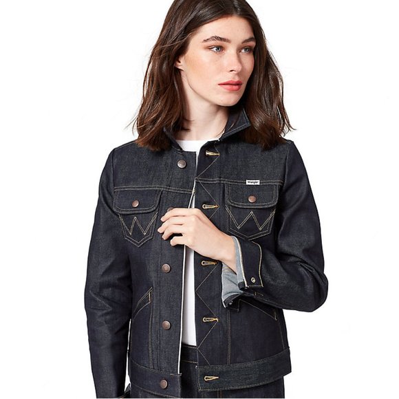 Authentic Wrangler Dark Denim Jacket Classic Fit XS - Picture 1 of 5